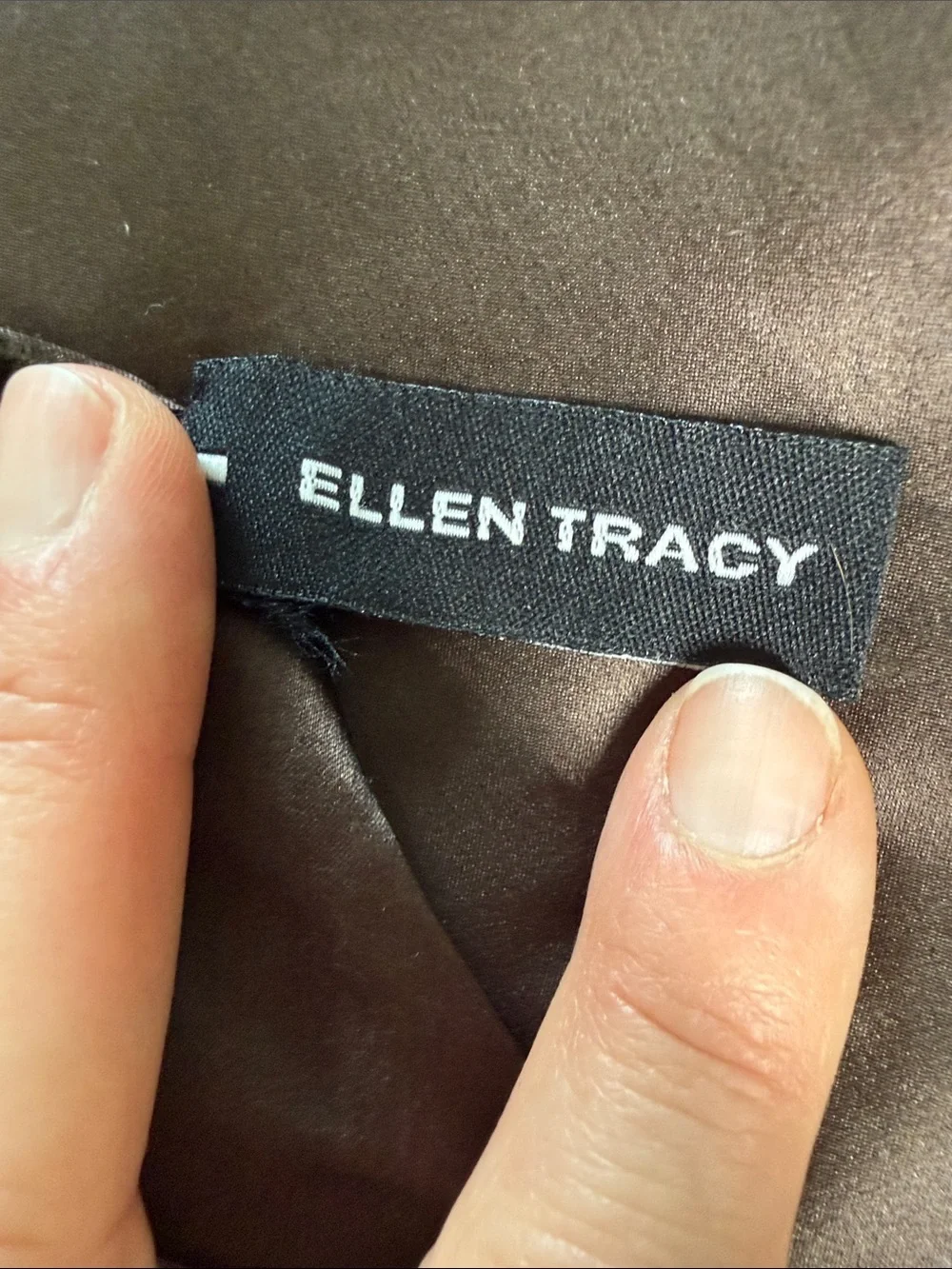 Ellen Tracy brown and tan animal print velvet scarf